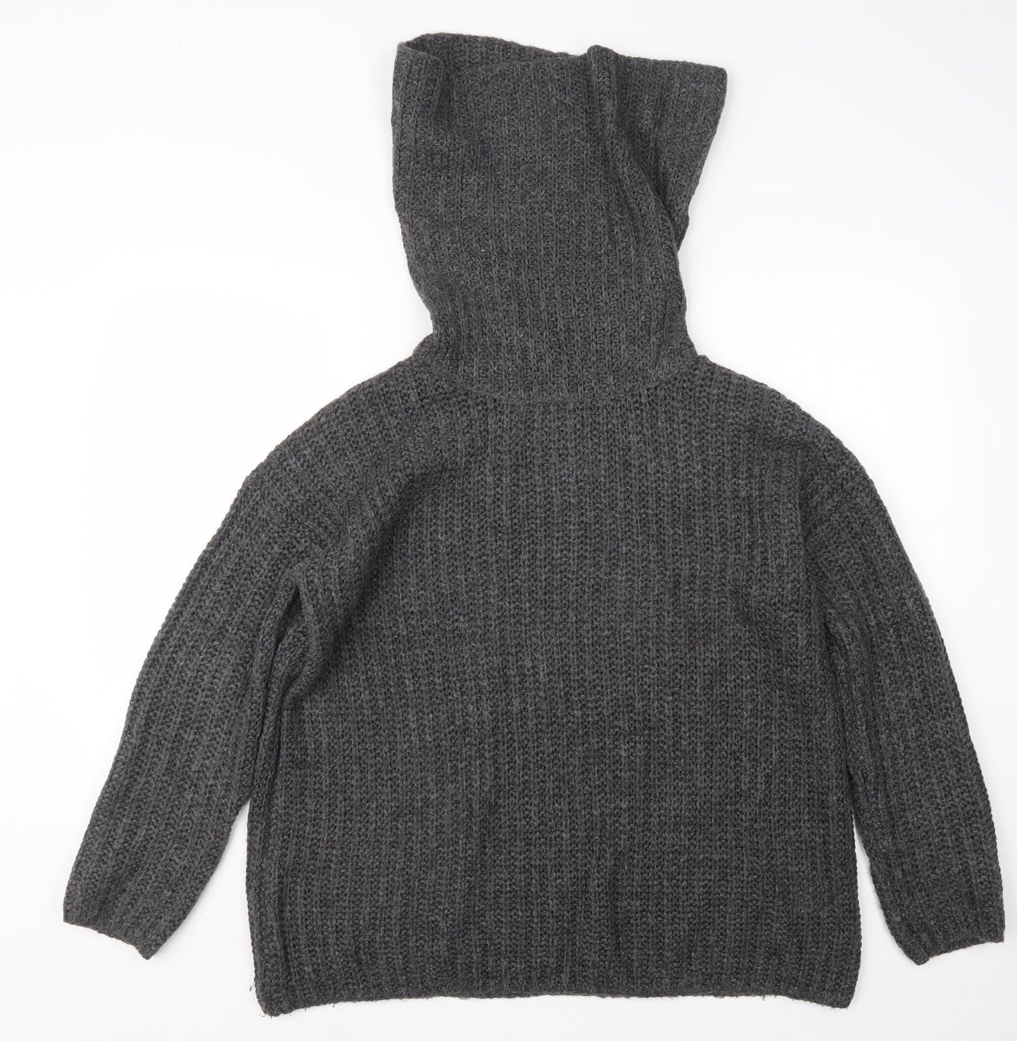 Womens UK Size 12 Onfire Grey Pullover Jumper