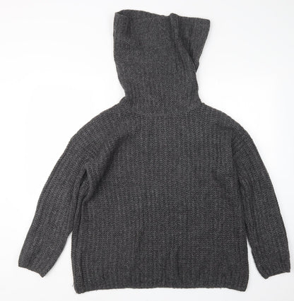 Womens UK Size 12 Onfire Grey Pullover Jumper