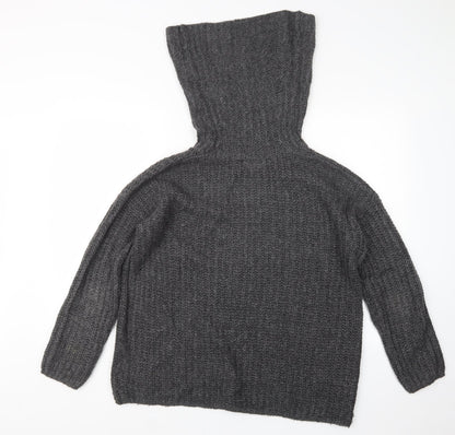 Womens UK Size 12 Onfire Grey Pullover Jumper