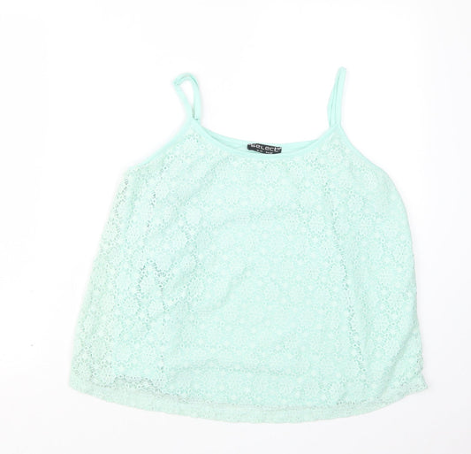 Womens UK Size 14 Select Green Basic Blouse