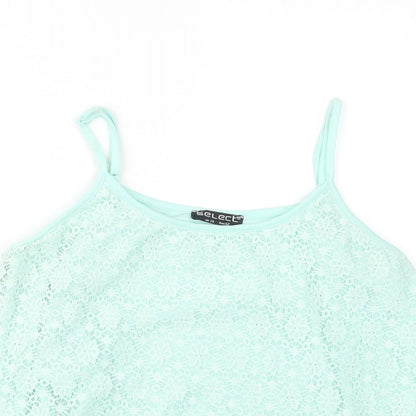 Womens UK Size 14 Select Green Basic Blouse