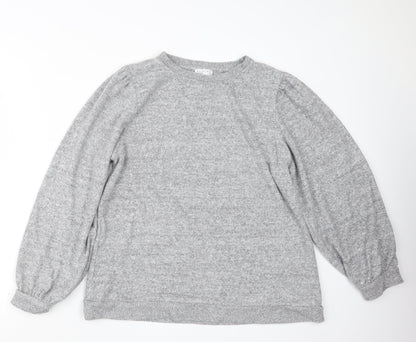 Womens UK Size 16 Papaya Grey Pullover Jumper