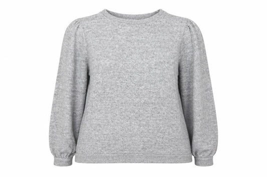 Front view of Papaya women’s grey jumper, size UK 16