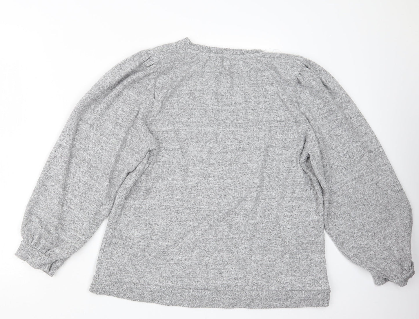 Womens UK Size 16 Papaya Grey Pullover Jumper