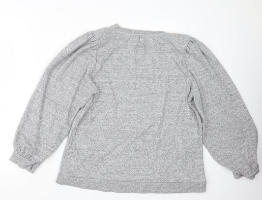 Womens UK Size 16 Papaya Grey Pullover Jumper