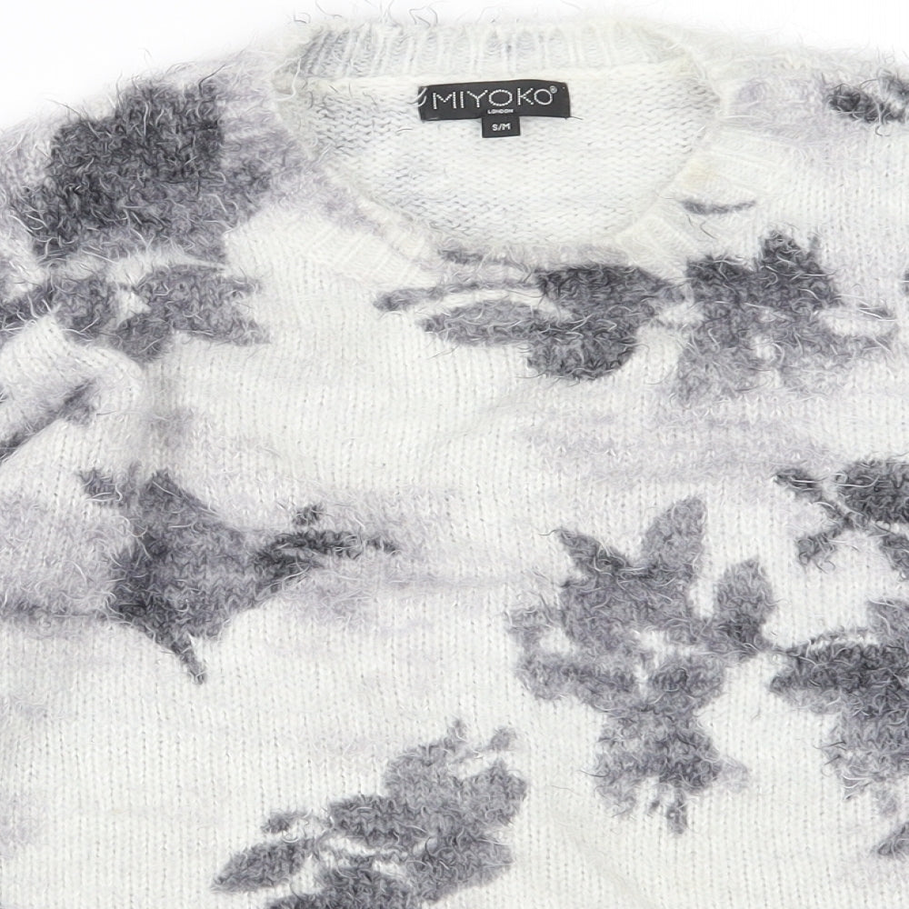 Womens UK Size S Miyoko Grey Pullover Jumper