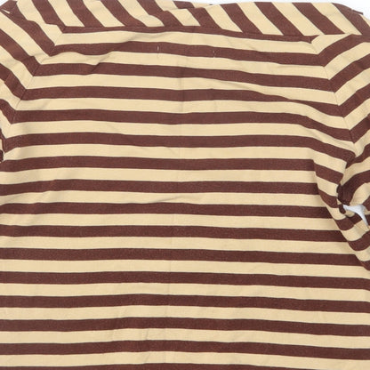 Womens UK Size 12 Emreco Beige Basic T-Shirt
