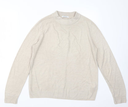 Womens UK Size 12 Marks and Spencer Beige Pullover Jumper