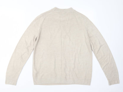 Womens UK Size 12 Marks and Spencer Beige Pullover Jumper