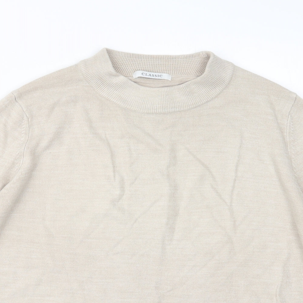 Womens UK Size 12 Marks and Spencer Beige Pullover Jumper