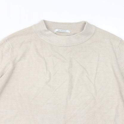Womens UK Size 12 Marks and Spencer Beige Pullover Jumper
