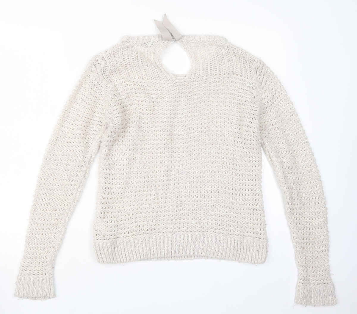 Dorothy Perkins Womens Beige  Knit Pullover Jumper Size 12