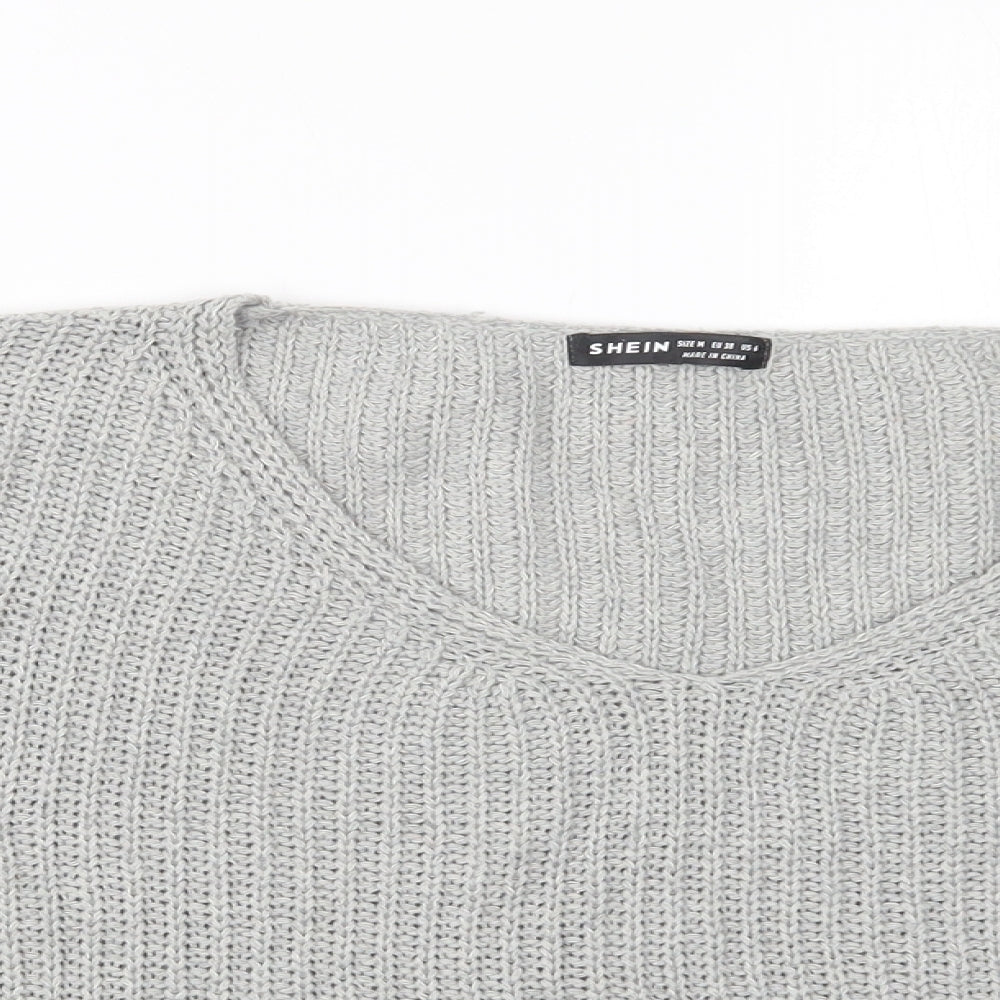 SheIn Womens Grey  Knit Pullover Jumper Size M