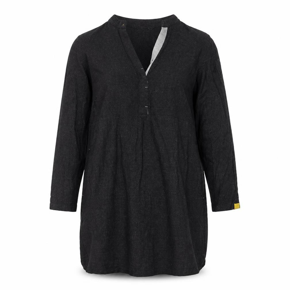 Front view of Zara women’s black t-shirt dress, size S