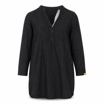 Front view of Zara women’s black t-shirt dress, size S