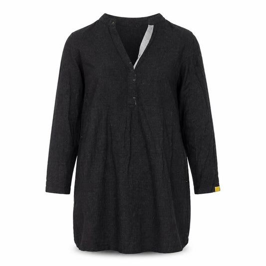 Front view of Zara women’s black t-shirt dress, size S
