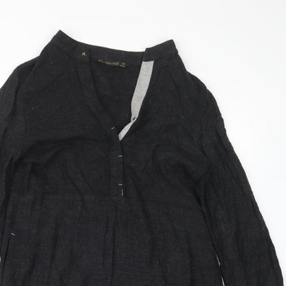 Zara Womens Black   T-Shirt Dress  Size S