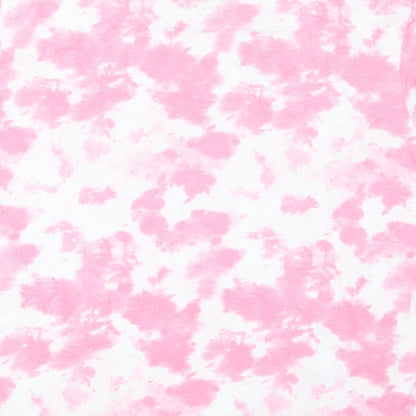 Primark Womens Pink Geometric  Basic T-Shirt Size 18