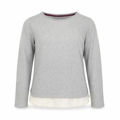 Front view of F&F girls’ silver jumper, size 10-11, years