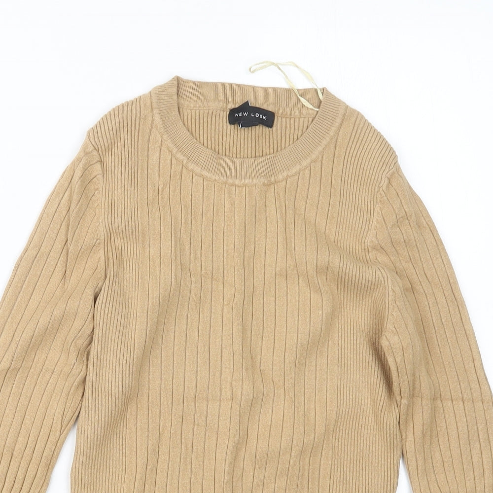 Womens UK Size 16 New Look Beige Pullover Jumper