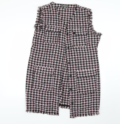 Primark Womens Multicoloured Check  Overcoat Coat Size 18