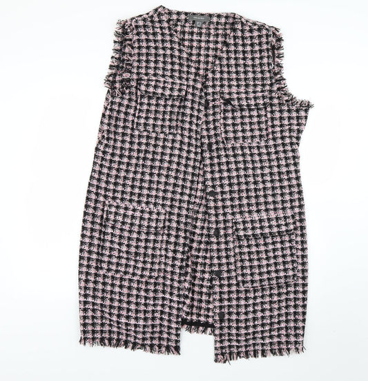 Primark Womens Multicoloured Check  Overcoat Coat Size 18