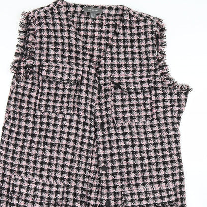 Primark Womens Multicoloured Check  Overcoat Coat Size 18