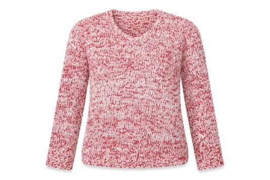 Front view of Papaya women’s red jumper, size M