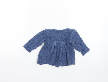 Monsoon Baby Blue   Overcoat Coat Size 0-3 Months