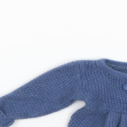 Monsoon Baby Blue   Overcoat Coat Size 0-3 Months