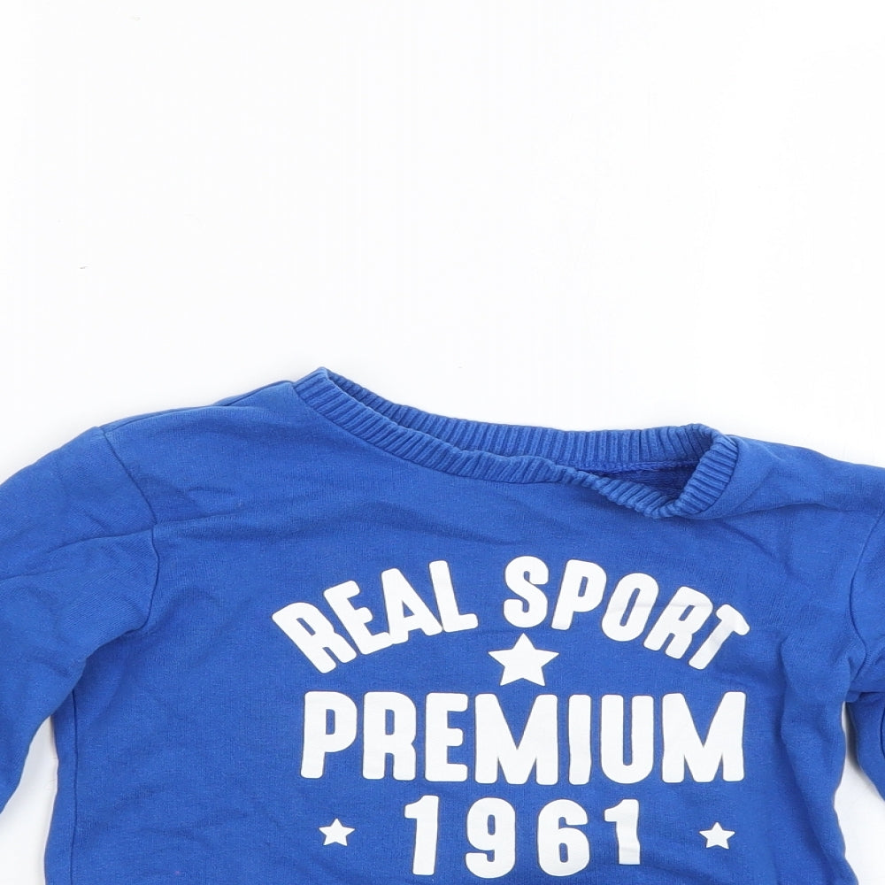 Mothercare Boys Blue   Pullover Jumper Size 6 Years