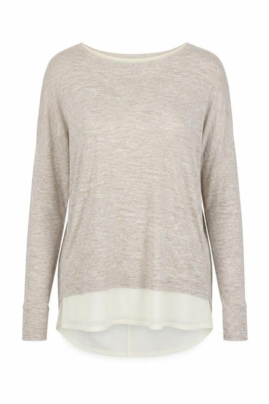 Voulez-Vous Womens Beige   Pullover Jumper Size XL