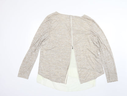 Voulez-Vous Womens Beige   Pullover Jumper Size XL