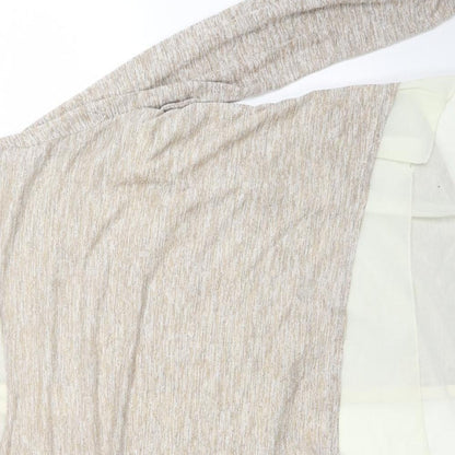 Voulez-Vous Womens Beige   Pullover Jumper Size XL