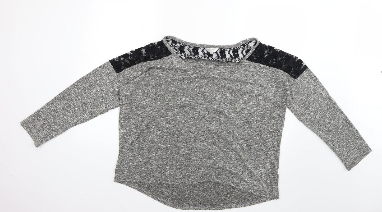 Womens UK Size 20 Peacocks Grey Pullover Jumper