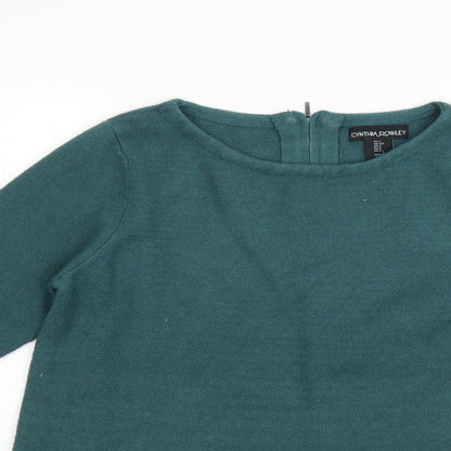 Cynthia Rowley Womens Green   Pullover Jumper Size S