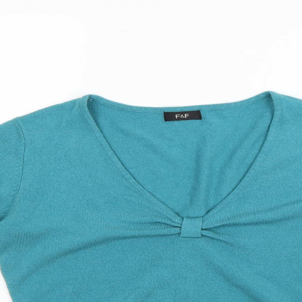 F&F Womens Blue   Pullover Jumper Size 12
