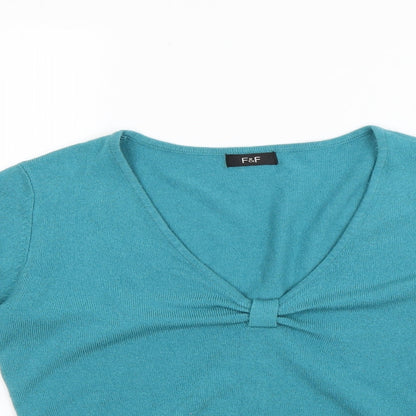F&F Womens Blue   Pullover Jumper Size 12