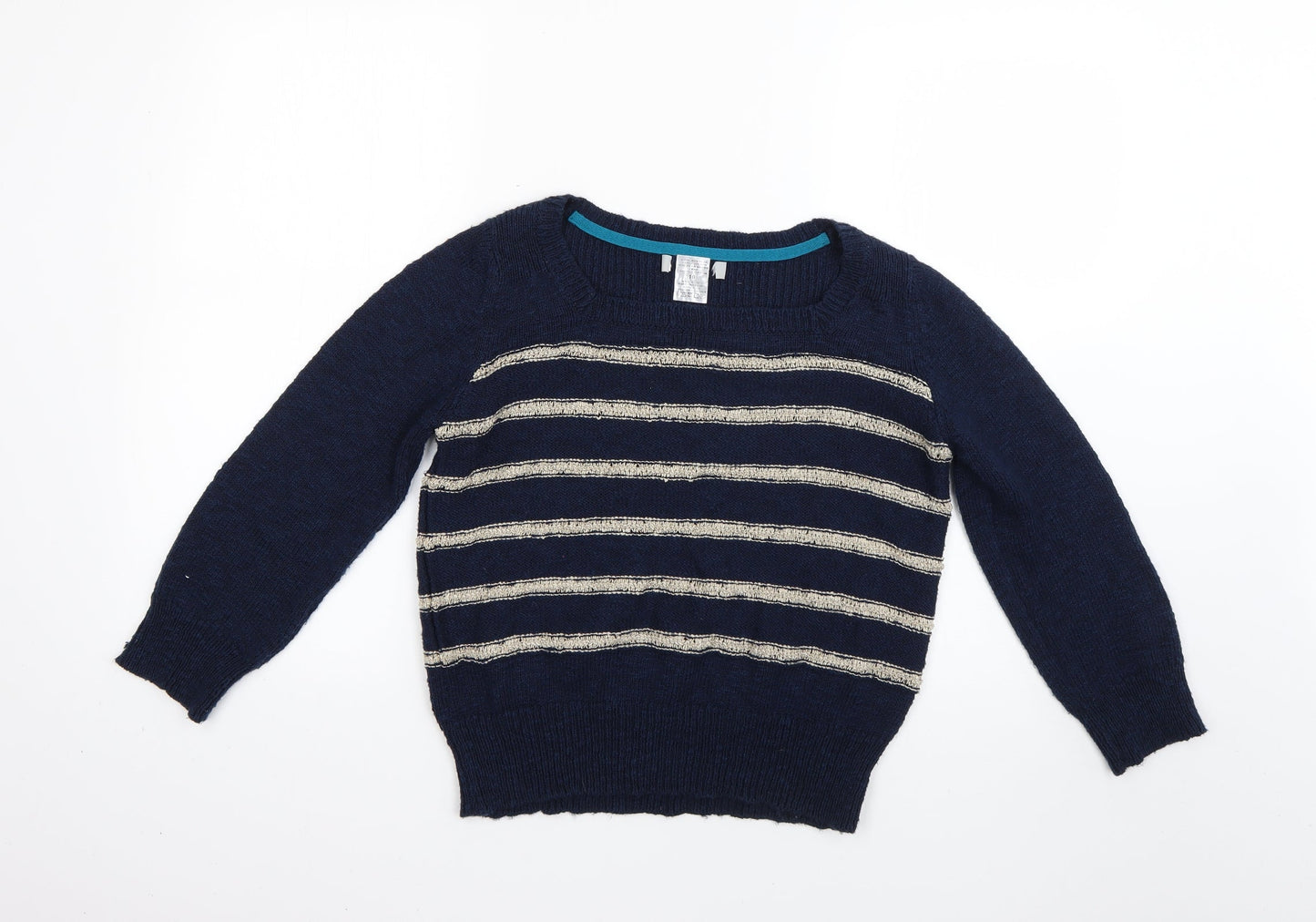 Womens UK Size 10 Preworn Blue Pullover Jumper
