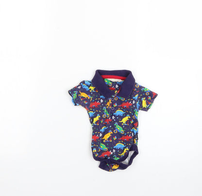 JoJo Maman Bébé Baby Multicoloured Geometric  Babygrow One-Piece Size 0-3 Months