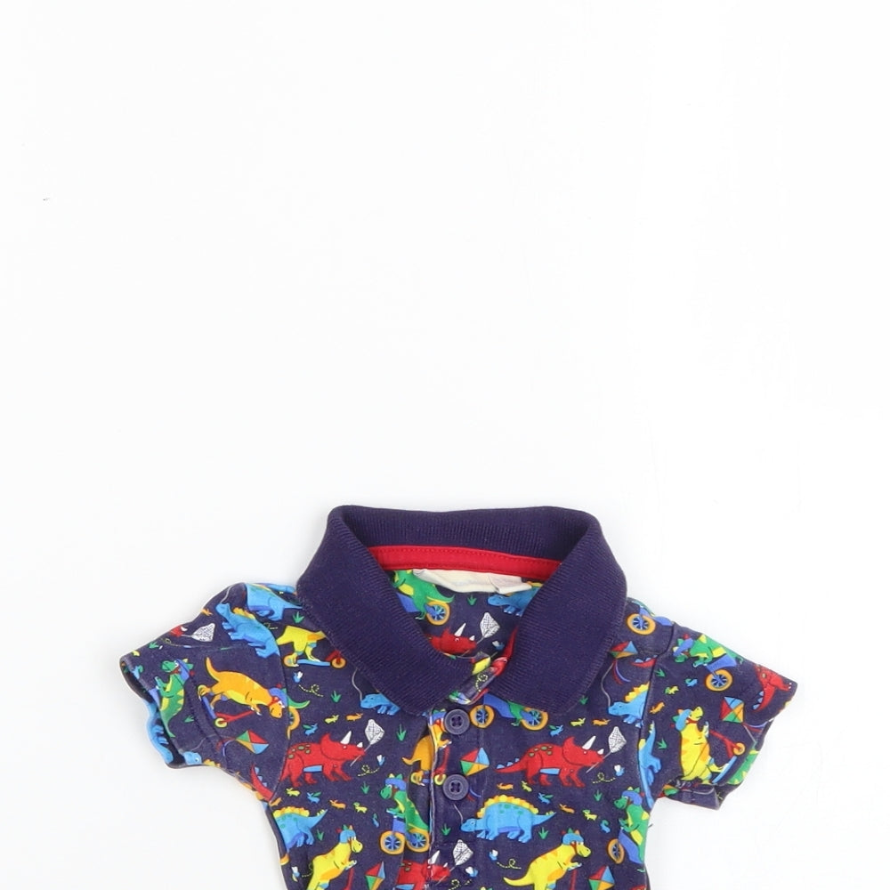 JoJo Maman Bébé Baby Multicoloured Geometric  Babygrow One-Piece Size 0-3 Months