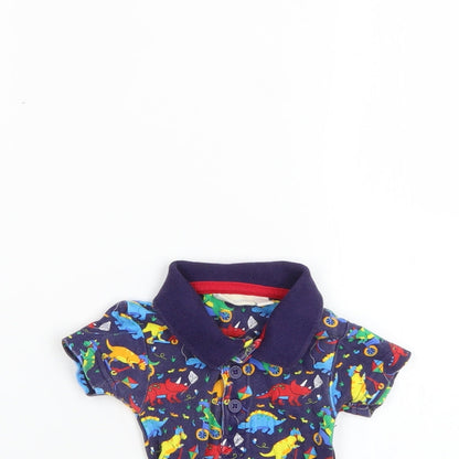 JoJo Maman Bébé Baby Multicoloured Geometric  Babygrow One-Piece Size 0-3 Months