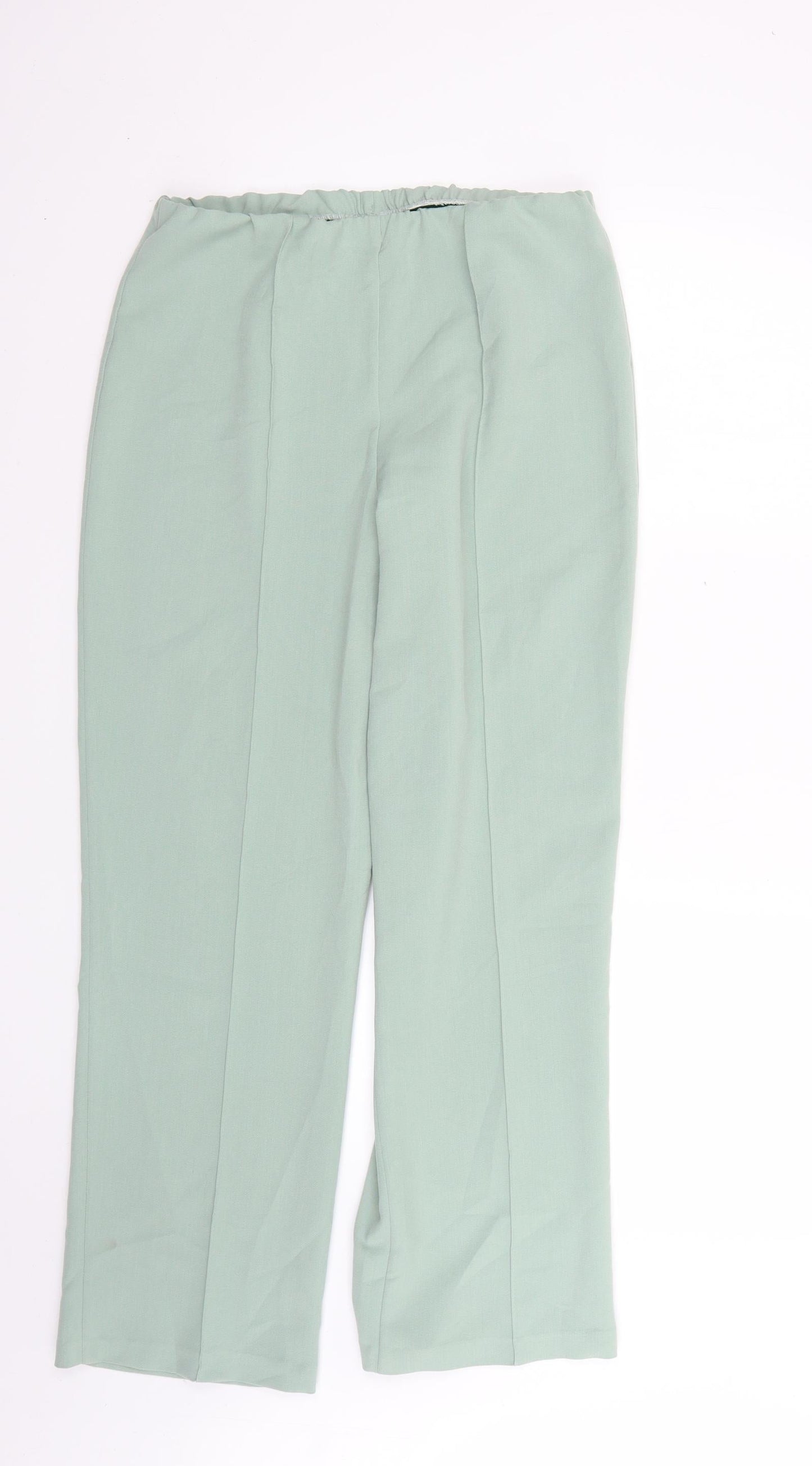Womens UK Size 12 emma Regular Fit  Green Trousers
