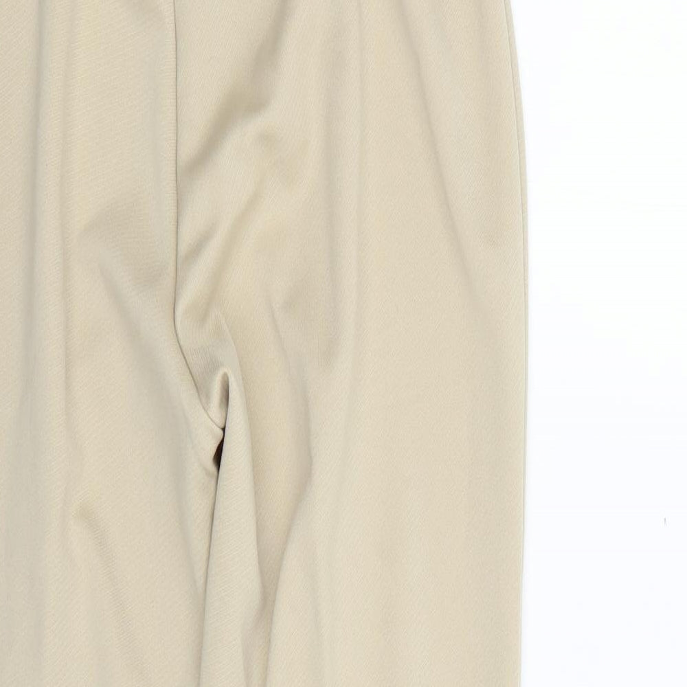 Womens UK Size 14 Damart Regular Fit  Beige Trousers