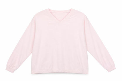 Front view of Vera women’s pink jumper, size UK 2