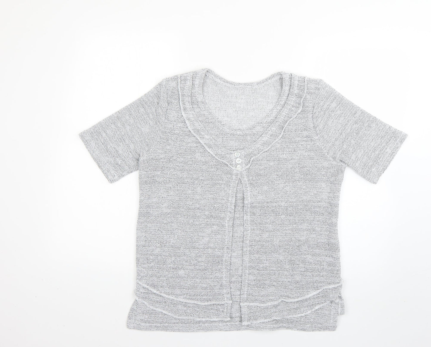 Womens UK Size XL Preworn Grey Pullover Jumper