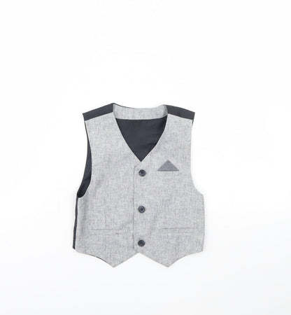 Urban rascals Baby Grey   Jacket Waistcoat Size 24 Months