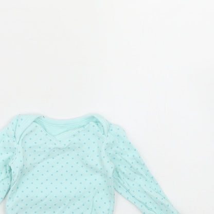 TU Girls Blue Striped  Babygrow One-Piece Size 0-3 Months