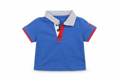 Front view of Lee Cooper Baby Blue Basic Polo, size 3-6, Months