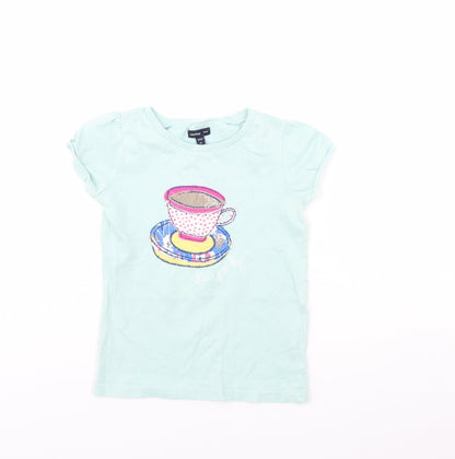 Gap  Girls Green   Basic T-Shirt Size 5 Years